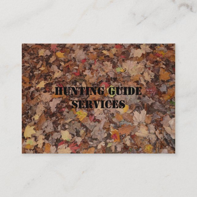 Hunting Guide Services Business Card (Front)