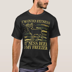 Hunting Im Into Fitness Fit Ness Deer Freezer Men T-Shirt