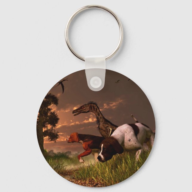 Hunting in the Age Gene Splicing Keychain (Front)