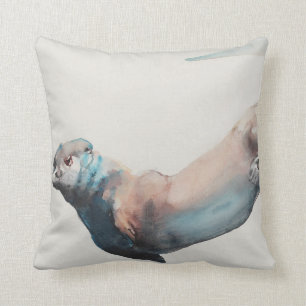 Hunting in the Deep Throw Pillow