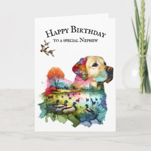 Hunting Labrador Retriever Nephew Card
