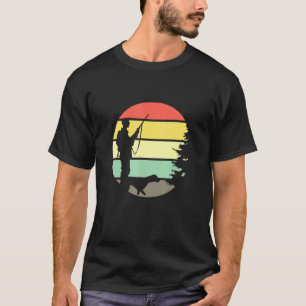 Hunting License Retro Sunset Hunter With Hunting D T-Shirt