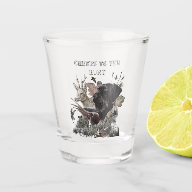 Hunting Life Shot Glass (Front)