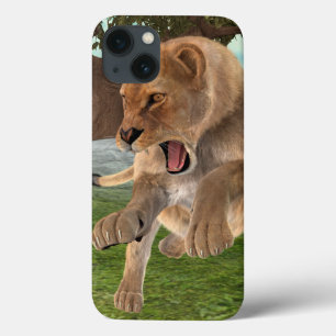 Hunting Lioness iPhone 13 Case