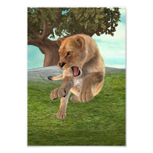 Hunting Lioness Photo Print