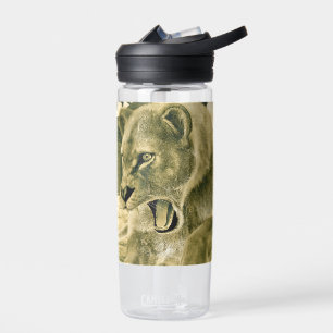 Hunting Lioness Water Bottle