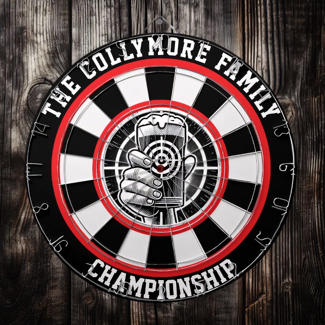 Hunting Lodge Beer Glass Art Dartboard (Creator Uploaded)