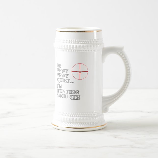 Hunting n00bl3ts beer stein (Right)