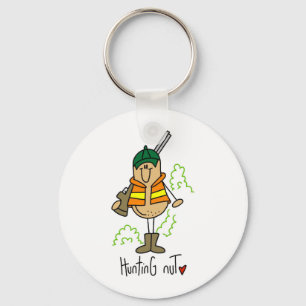 Hunting Nut T-shirts and Gifts Keychain