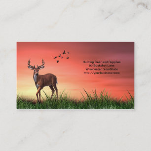 Hunting, Outdoors and Sporting Goods business card