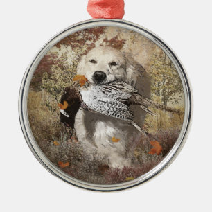 Hunting pheasant ,  tapestry poster acrylic print  metal ornament