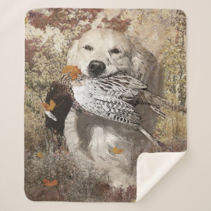 Hunting pheasant , tapestry poster acrylic print sherpa blanket
