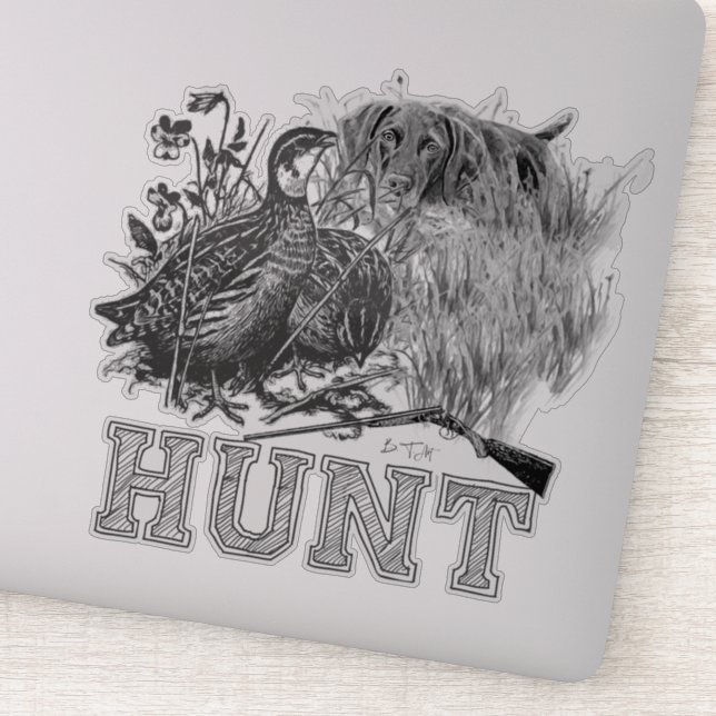 Hunting  quail with hunting dog   (Detail)