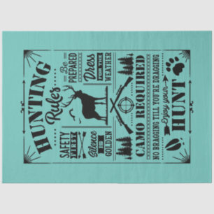 Hunting Rules Tissue Paper