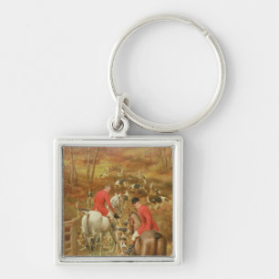 Hunting Scene, 1906 Keychain