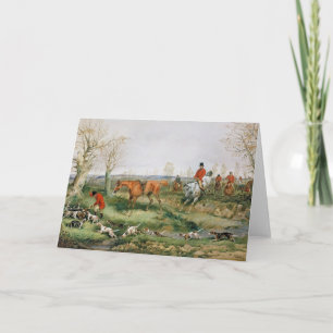 Hunting Scene Card