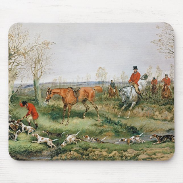 Hunting Scene Mouse Pad (Front)