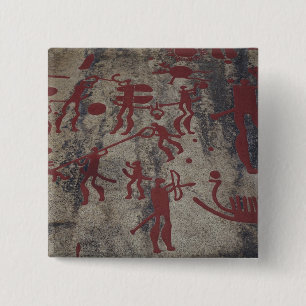 Hunting scenes 2 inch square button