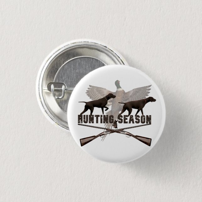 Hunting Season 1 Inch Round Button (Front & Back)