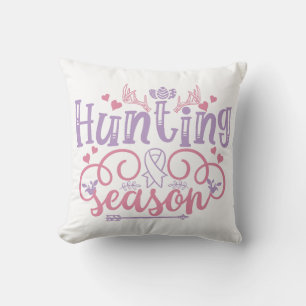 Hunting Season Easter Quote Throw Pillow