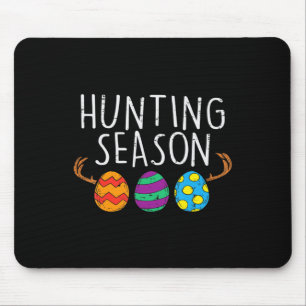 Hunting Season Eggs Deer Funny Easter Day Egg Hunt Mouse Pad