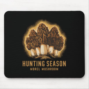 Hunting Season Funny Morel Mushroom Foraging Mouse Pad
