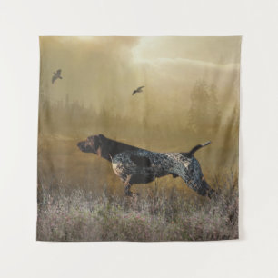 Hunting season , German shorthaired pointer Tapestry