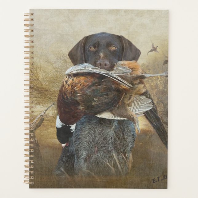 Hunting season , German Wirehaired Pointer  Tapest Planner (Front)