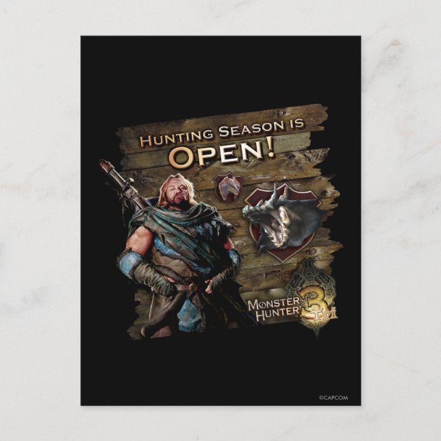 Hunting season is open! postcard (Front)
