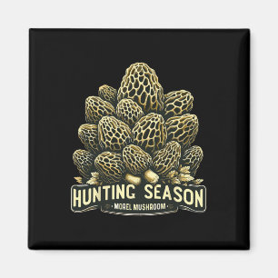 Hunting Season Morel Mushroom Foraging Magnet