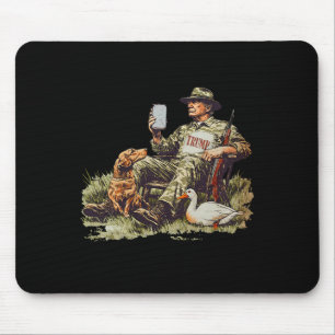 Hunting Trump Camouflage Funny Duck Hunting Season Mouse Pad