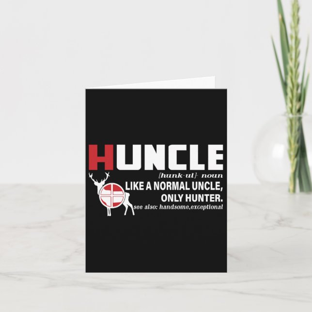 Hunting Uncle Definition  Card (Front)