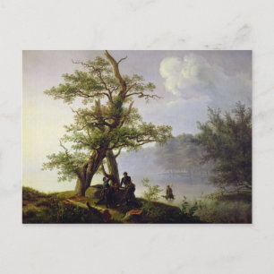 Hunting Waterfowl, 1828 Postcard