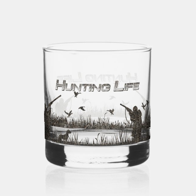 Hunting Whiskey Glass (Back)