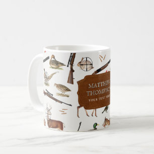 Hunting Wildlife Outdoorsman Pattern Coffee Mug