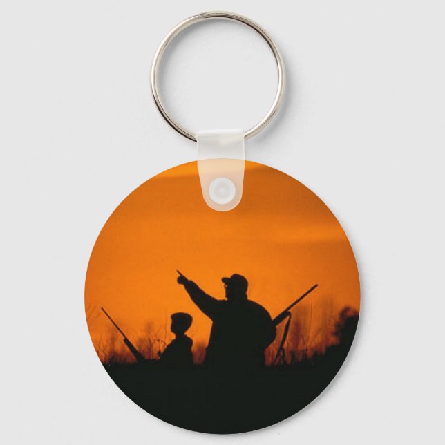 Hunting With Dad Keychain (Front)