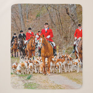 Hunting with hounds    sherpa blanket