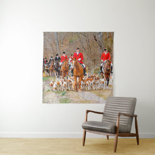 Hunting with hounds tapestry