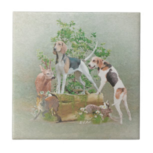 Hunting with hounds  tile