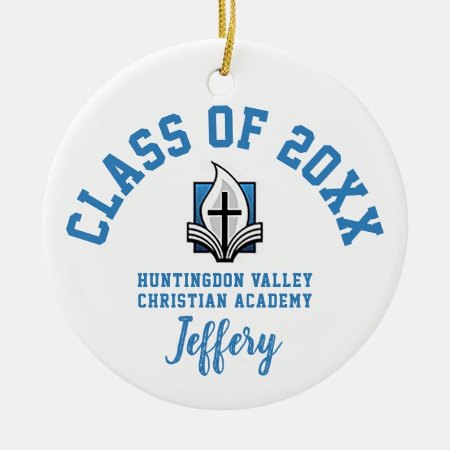 Huntingdon Valley Christian Academy Ornament (Front)