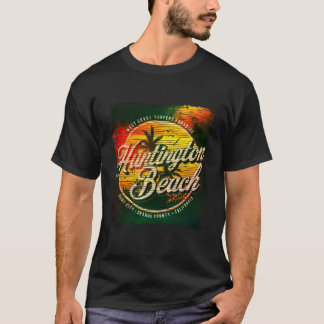 Huntington Beach Aged Watercolor T-Shirt