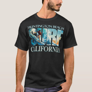 Huntington Beach California Beach Surfing T-Shirt