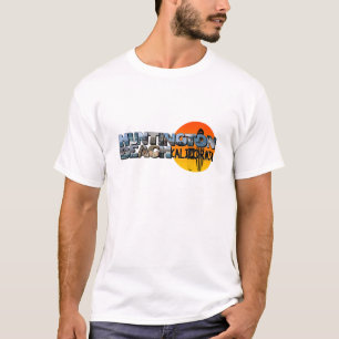 Huntington Beach California Big Letter with Sun T-Shirt