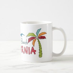 Huntington Beach California palms Coffee Mug