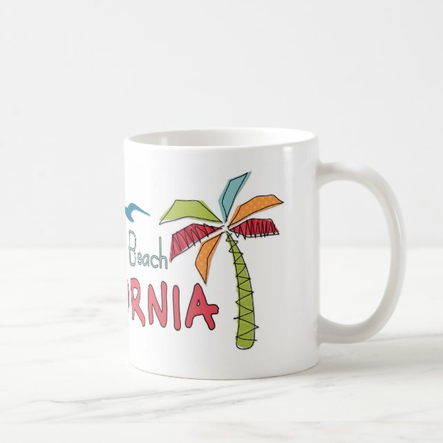 Huntington Beach California palms Coffee Mug (Right)