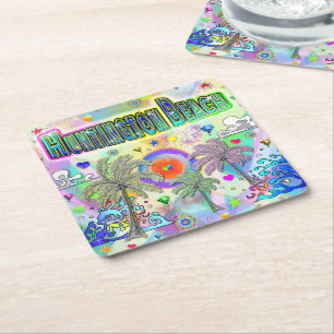 Huntington Beach Deep Dream Coaster