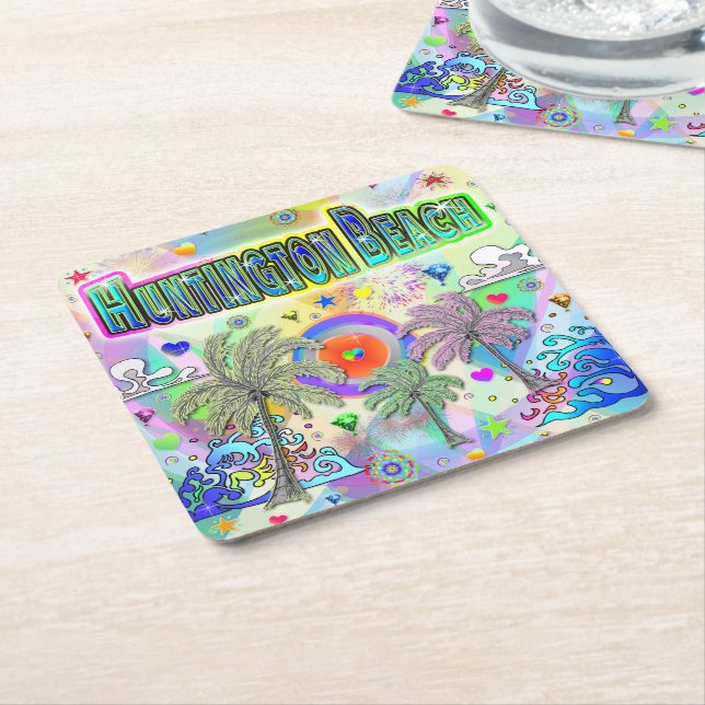 Huntington Beach Deep Dream Coaster (Angled)