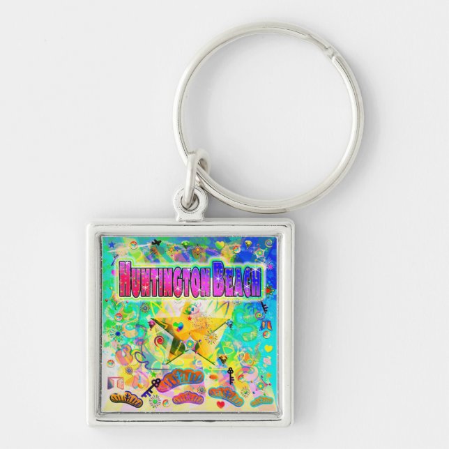 Huntington Beach Epoch Hour Keychain (Front)