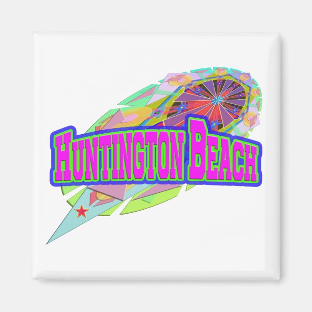 “Huntington Beach” Future Magnet (Front)