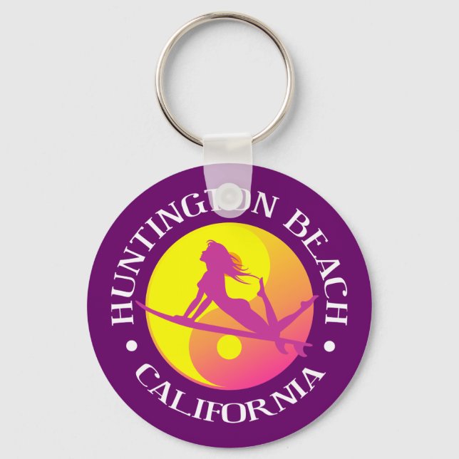 Huntington Beach Keychain (Front)